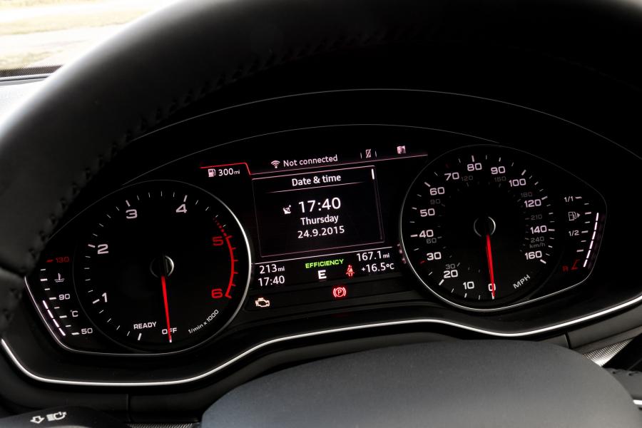 Панель приборов Audi A4 2.0 TDI Ultra (B9) 2015 года  (UK) (фото 14 из 19)